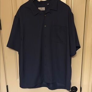 Blue Casual Button Down Shirt